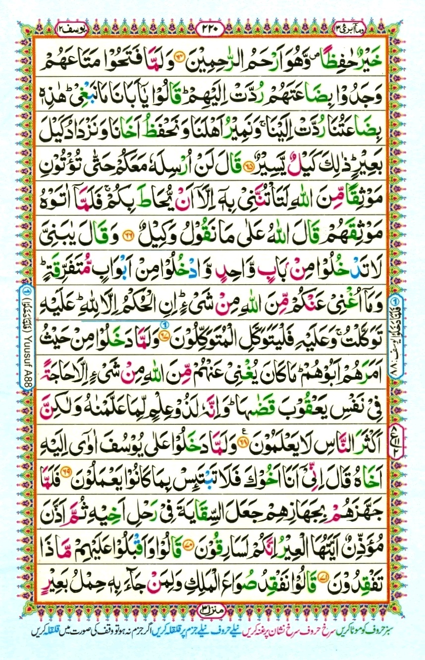 Surah 12 Yusuf, page 8