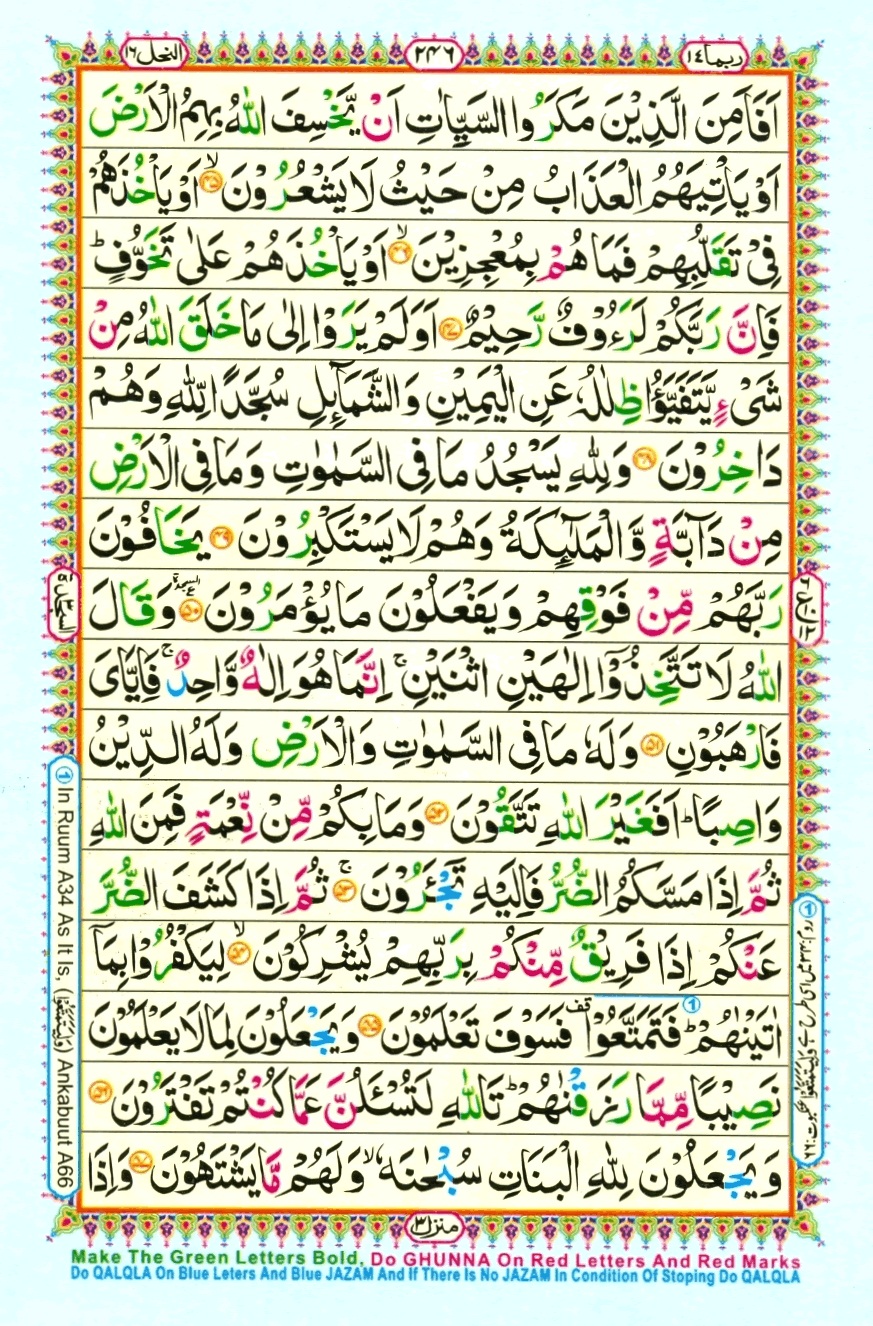 Surah 16 An-Nahl, page 6