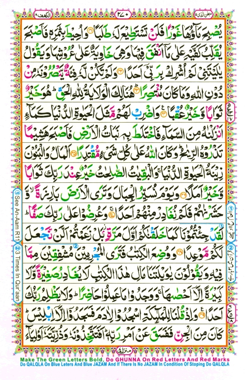 Surah 18 Al-Kahf, page 6