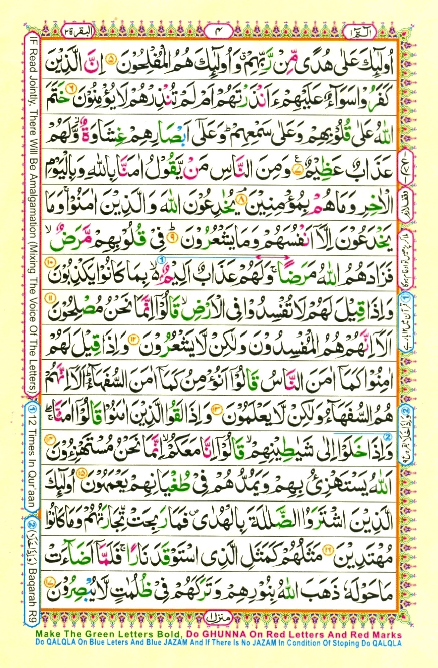 Surah 2 Al-Baqarah, page 2