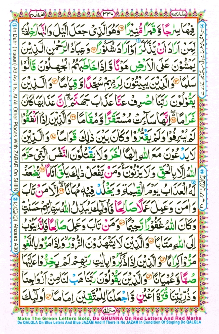 Surah 25 Al-Furqan, page 6
