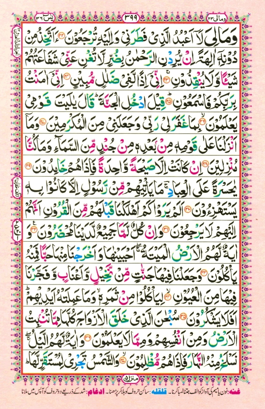 Surah 36 Ya-Sin, page 3