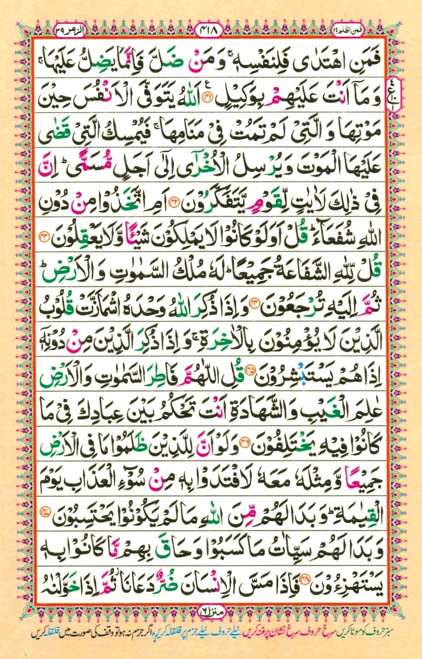 Surah 39 Az-Zumar, page 6