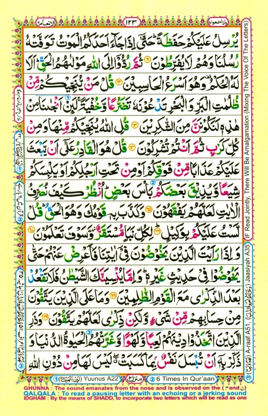 Surah 6 Al-An'am, page 8