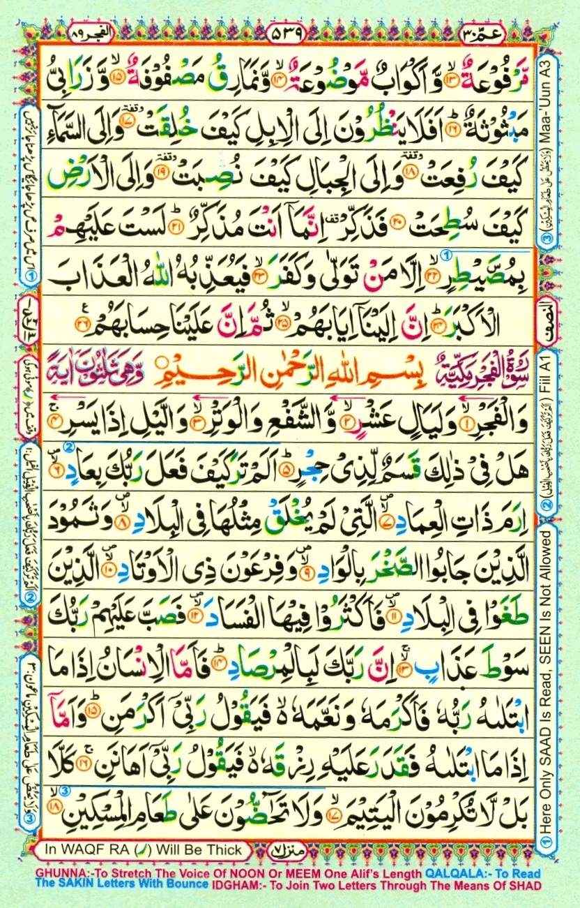 Surah 88 Al-Ghashiyah, page 2